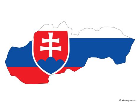 slovakia map flag